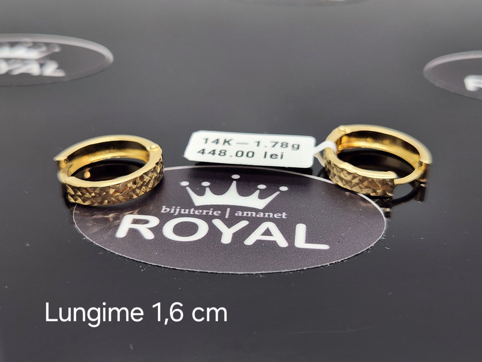 Bijuteria Royal: Cercei aur 14k/1.78 gr