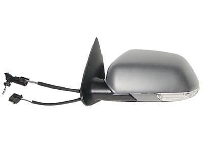 Oglinda exterioara Skoda Octavia 2 (1Z3/1Z5) 06.2004-2008 Partea Stanga Crom Asferica Manuala Prin Cablu Fara Incalzire, cu semnalizare, carcasa grunduita