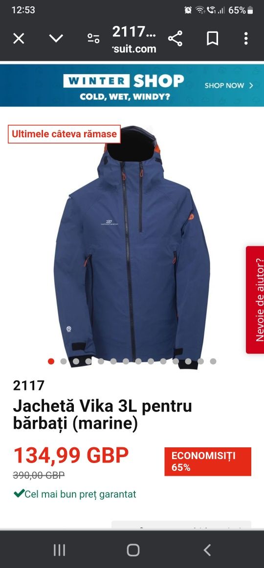 Geaca hardshell 2117 of Sweden Vika 3L, XXL