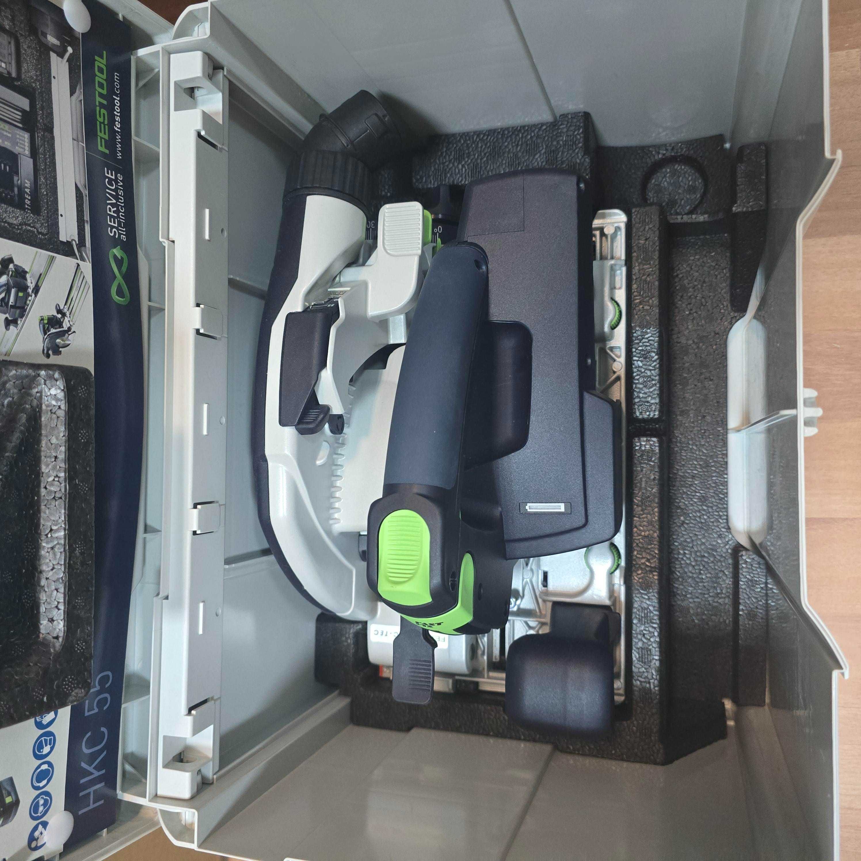 Акумулаторен ръчен циркулярен трион Festool HKC 55 basic