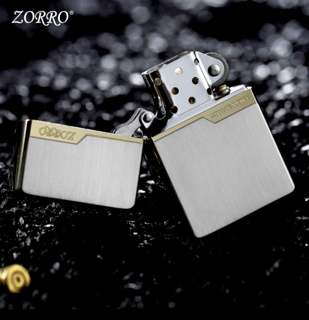 Бензиновая зажигалка Zorro. Подарочная зажигалка Зорро. Lighter