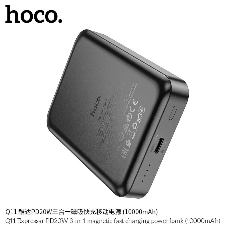 Hoco Q11 3 в 1 Power Bank 10000 mAh PD20W iPhone /iWatch /AirPods