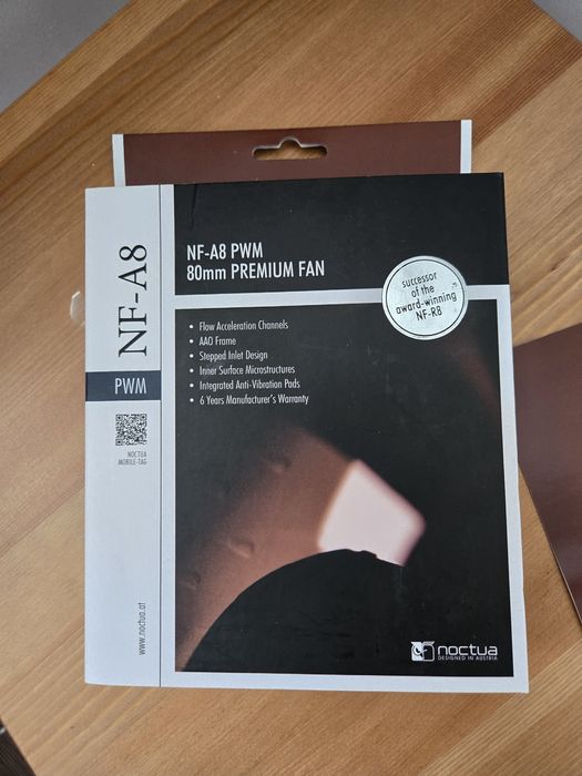 Ventilator Noctua A8, nou, cu adaptor pentru silent mode