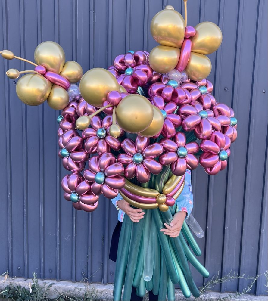 Цветы из шаров Ромашка Шары Подарки Букеты
