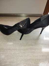 Черни официални дамски обувки - номер 36