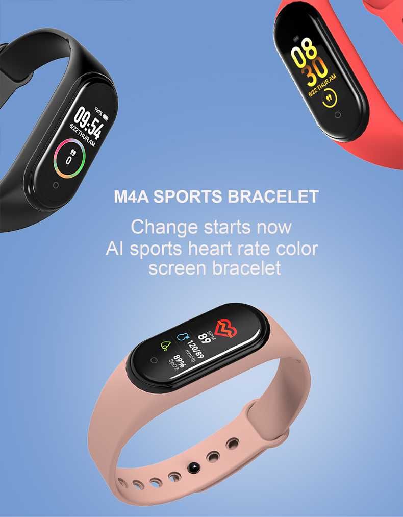 M4 Smart Watch с 5 каишки