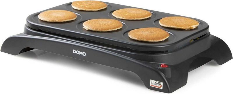 ПРОМО 2г Гаранция Нов Мощен Грил Уок и Палачинки Domo DO8710W, 1000 W