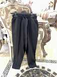 Pantalon lung cordon negru