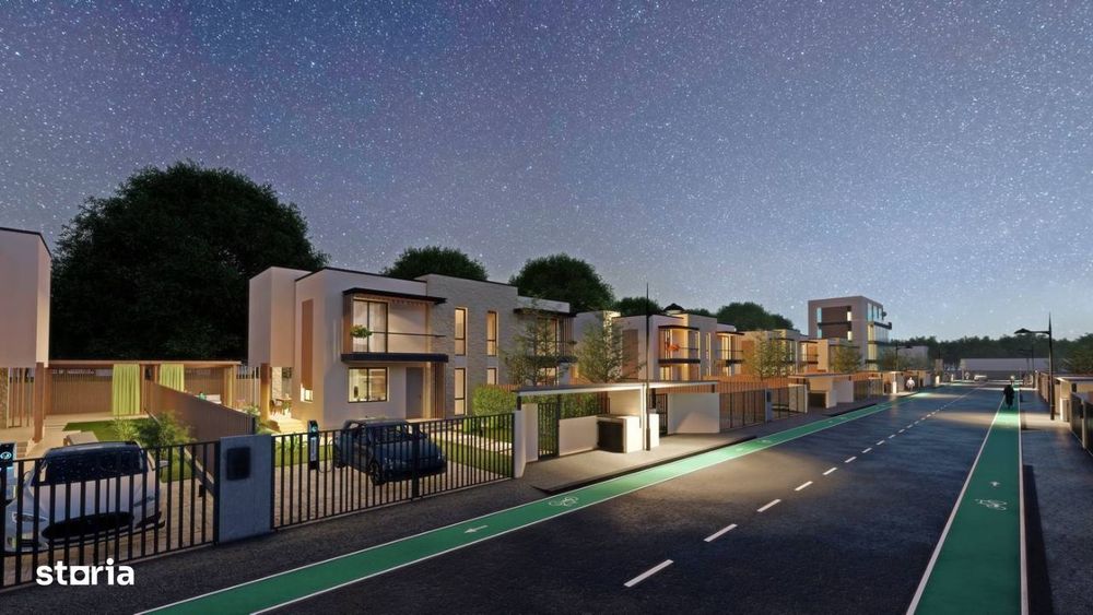 Vila tip duplex, 358 mp teren, ansamblu residential, Calea Bucuresti