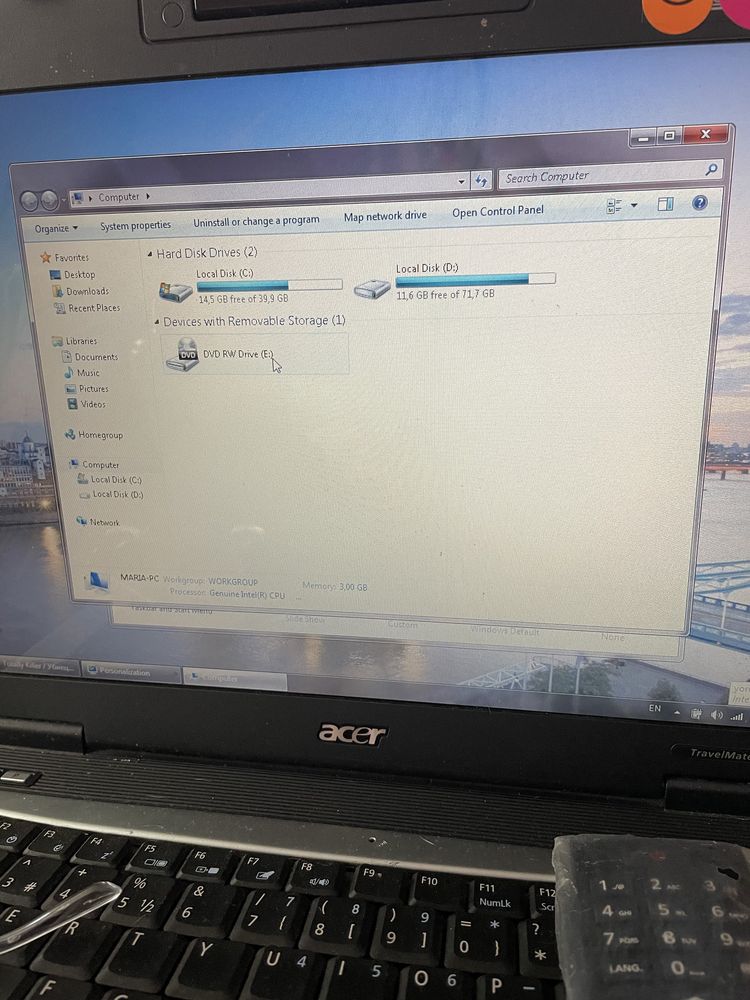 Acer TravelMate 3260 notebook