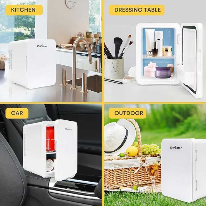 Mini frigider portabil - pentru masina/ 230V dar si adaptor de 12V
