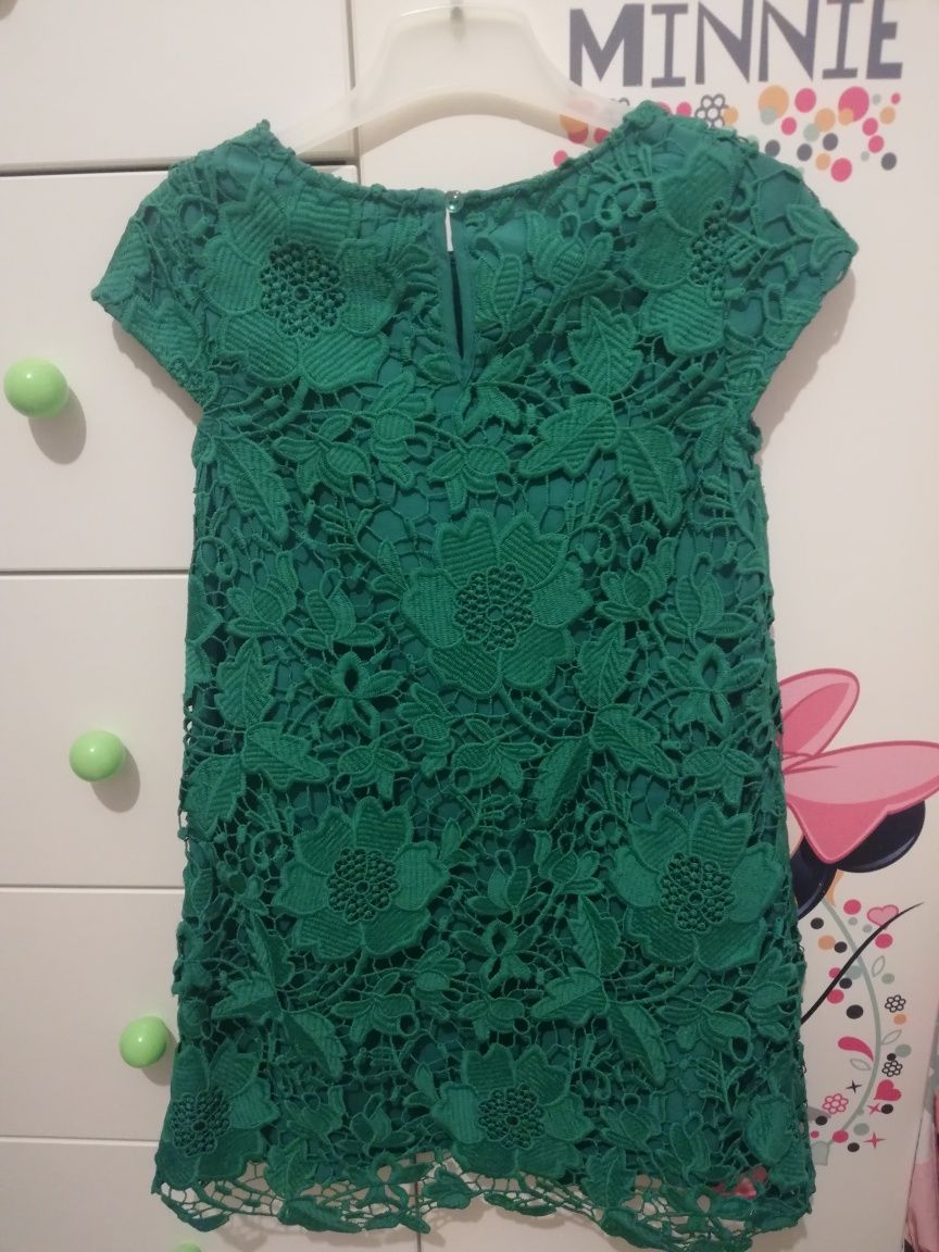 Rochiță verde serbare H&M 5-6 ani