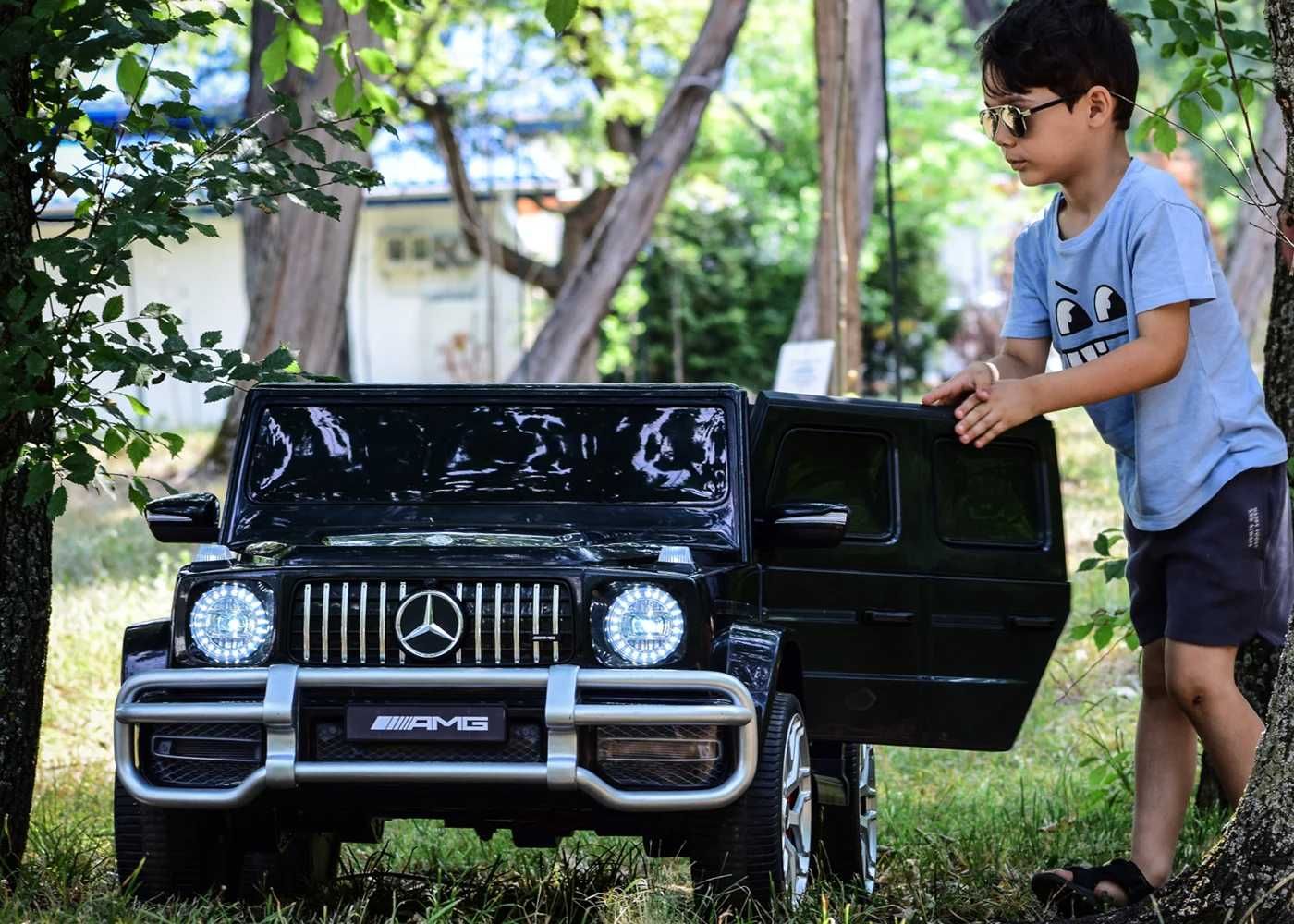 Детски Акумулаторен Джип Mercedes-Benz G63 AMG, 4х4, 24V, EVA гуми