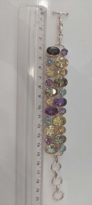 Bratara spectaculoasa din argint 925 cu pietre naturale !!!