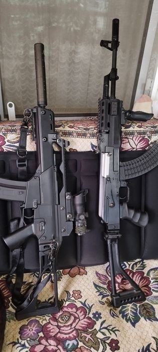Airsoft Ak47 tactical,G36,Colt rail gun