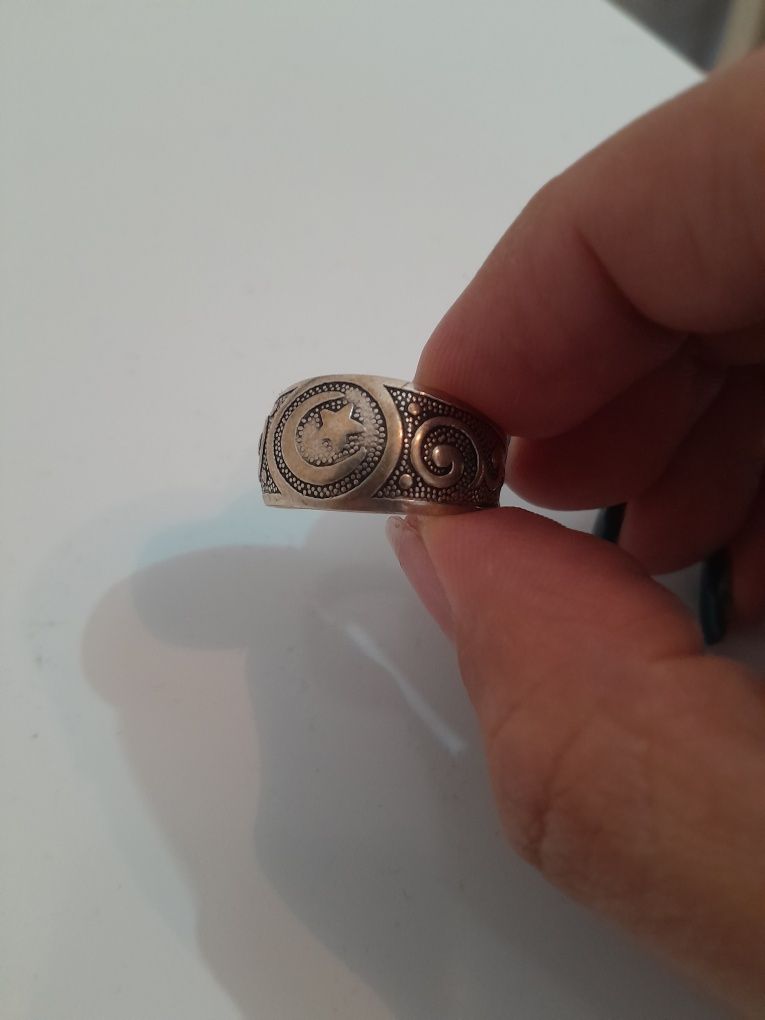 Кольцо серебро 19, 19,5 размер