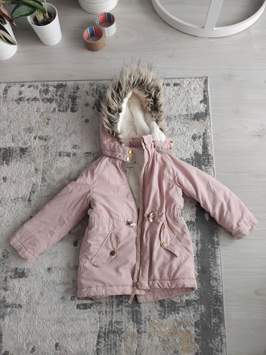 Geaca parka H&M fetite 110 cm