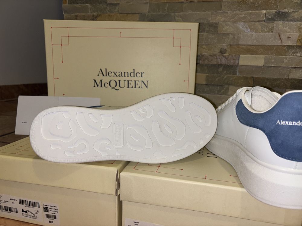 Adidasi Alexander McQueen Alb-Albaștri