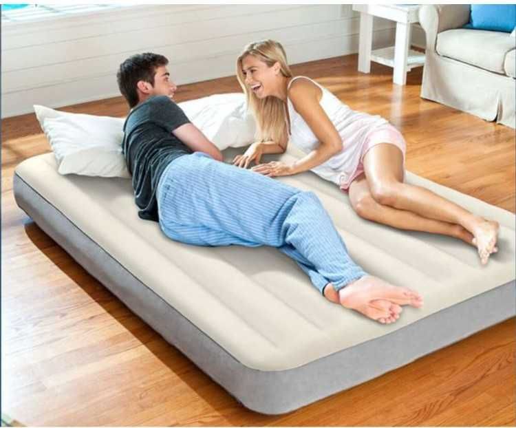 Новые в упак матрасы надувные фирменные 2 спальн ФЛОК 200 см на 140 см