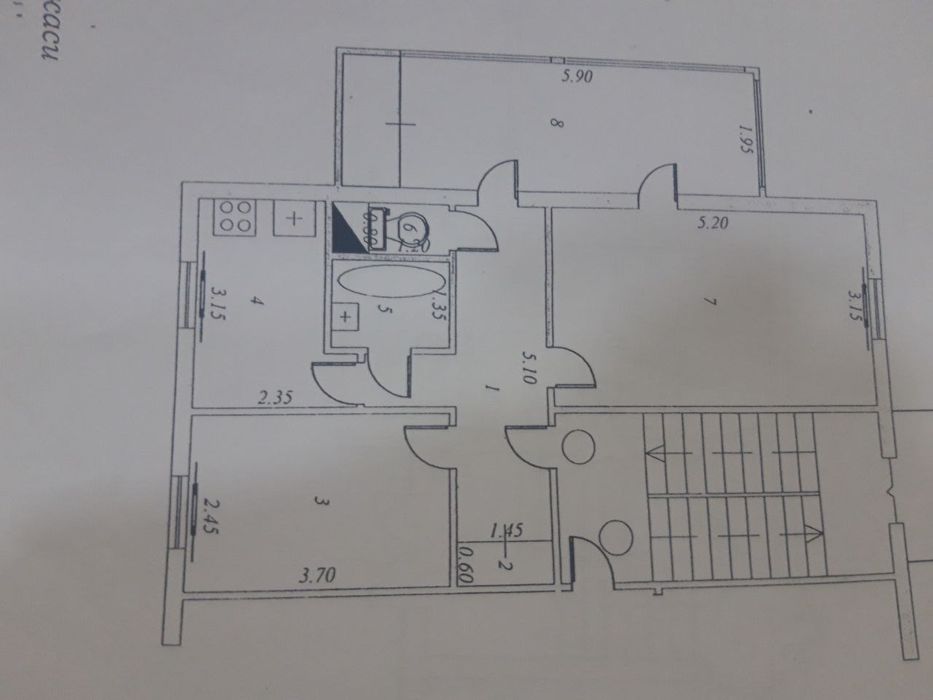 Юабад 12. 2в3/3/4. 60м2. Вдоль метро