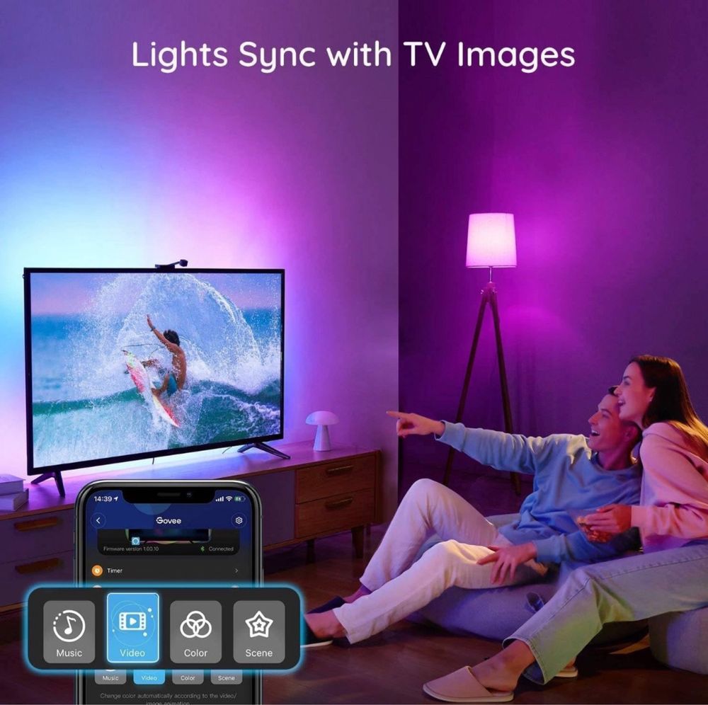 Смарт RGBIC LED лента за телевизор Govee TV Backlight