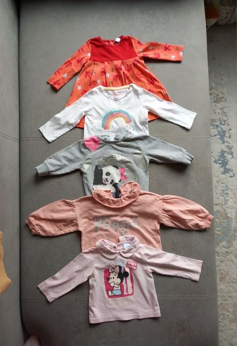 Lot 5 bluze fetita marimea 80 -86