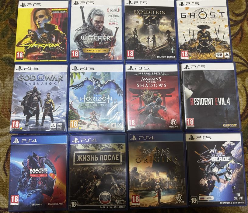 Продаю игры на ps4, ps5