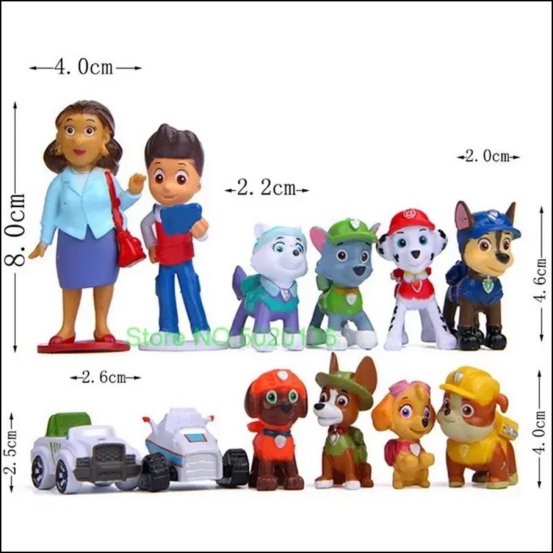 Patrula Catelusilor set de 12 figurine/ paw patrol / Jucarii