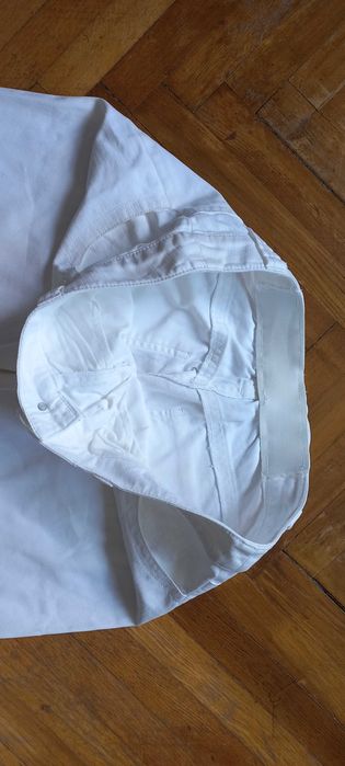 Pantaloni denim albi XXL