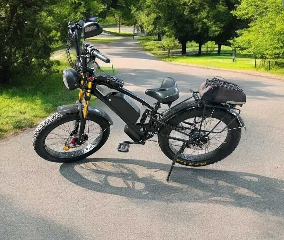 Electric Bike 1000W Rear Motor 20" Fat Tire Battery 48V 24Ah/1150Wh