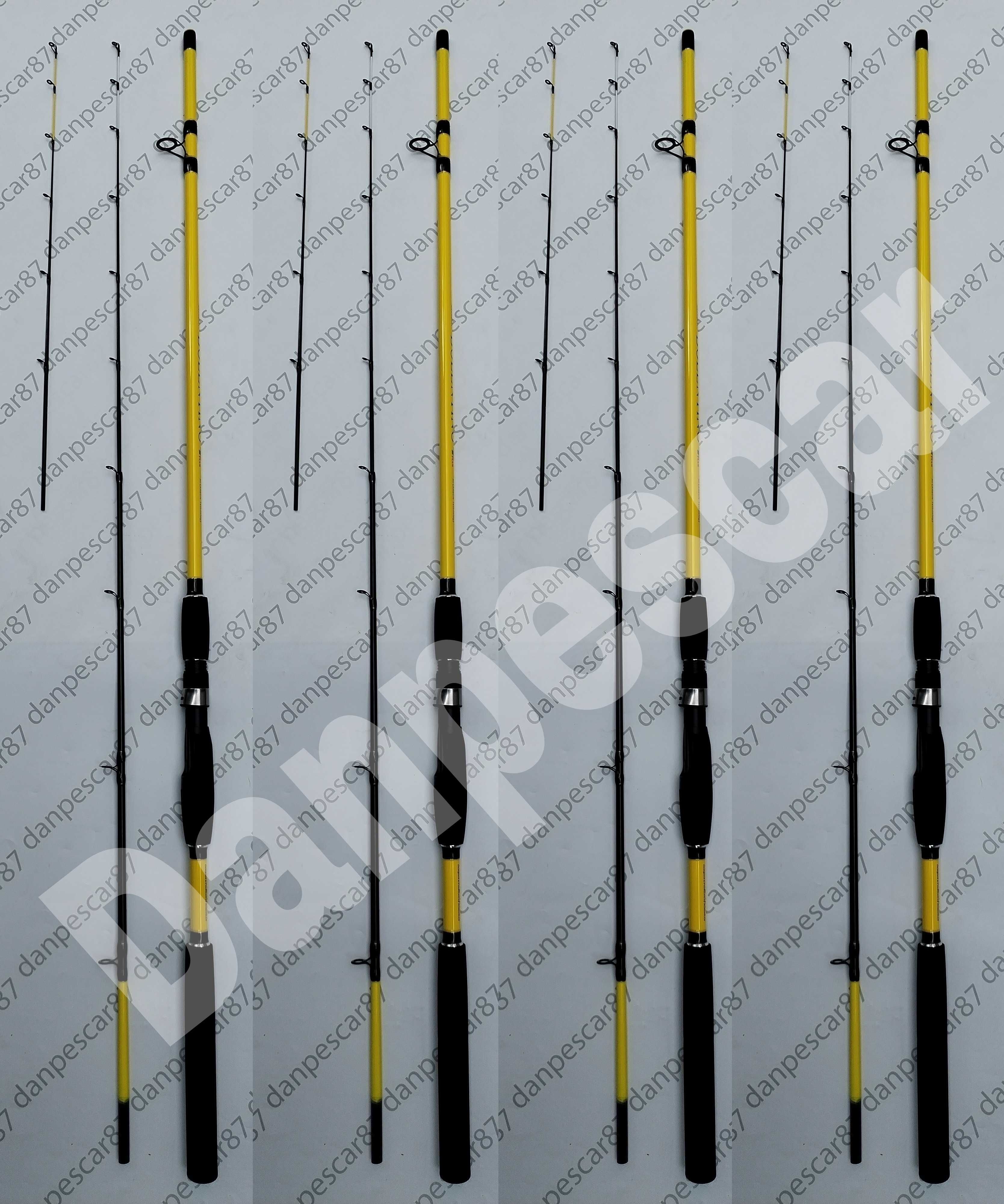 SET 4 Lansete Feeder ROBINHAN BOLENTINO PLUS 2,10m 100-200gr 2 Varfuri