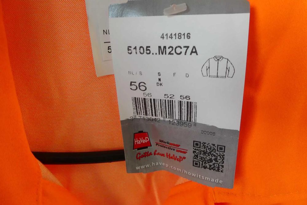 Geaca de lucru Havep înalta vizibilitate, Măsura 56