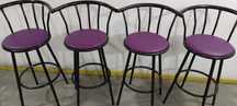 set 4 scaune bar in stare  buna rotativa