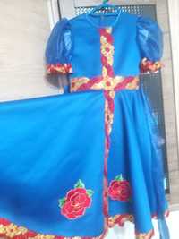 русский народный костюм для девочки 5-10 лет длинна 90 см