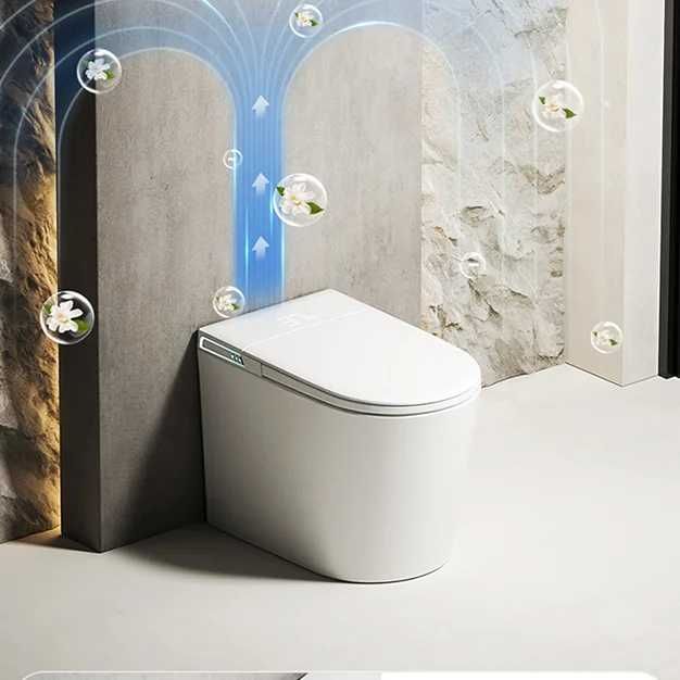 Мултифункционална слим смарт тоалетна с биде, подгрев, сушене, масаж