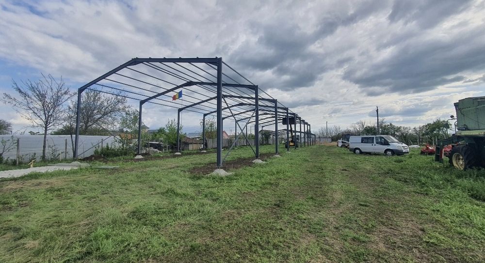 Vand urgent structura metalica 14x35m sau 7x50m cu prindere suruburi