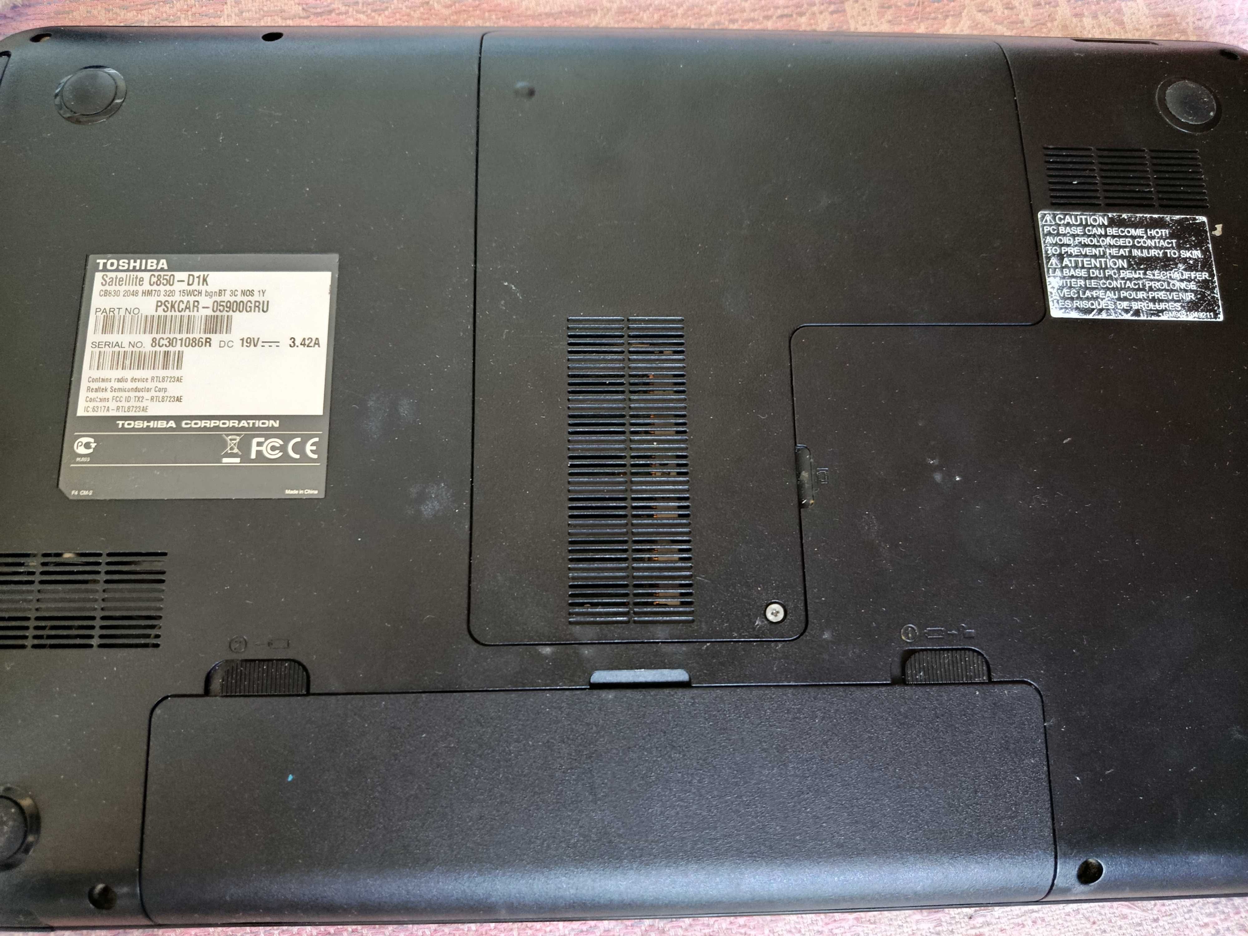 Ноутбук Toshiba Satellite C850-D1K