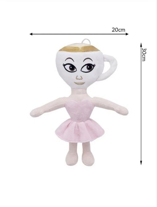 Плюшена играчка Tralalero Tralala,Brainrot Animals,балерина Cappuccina