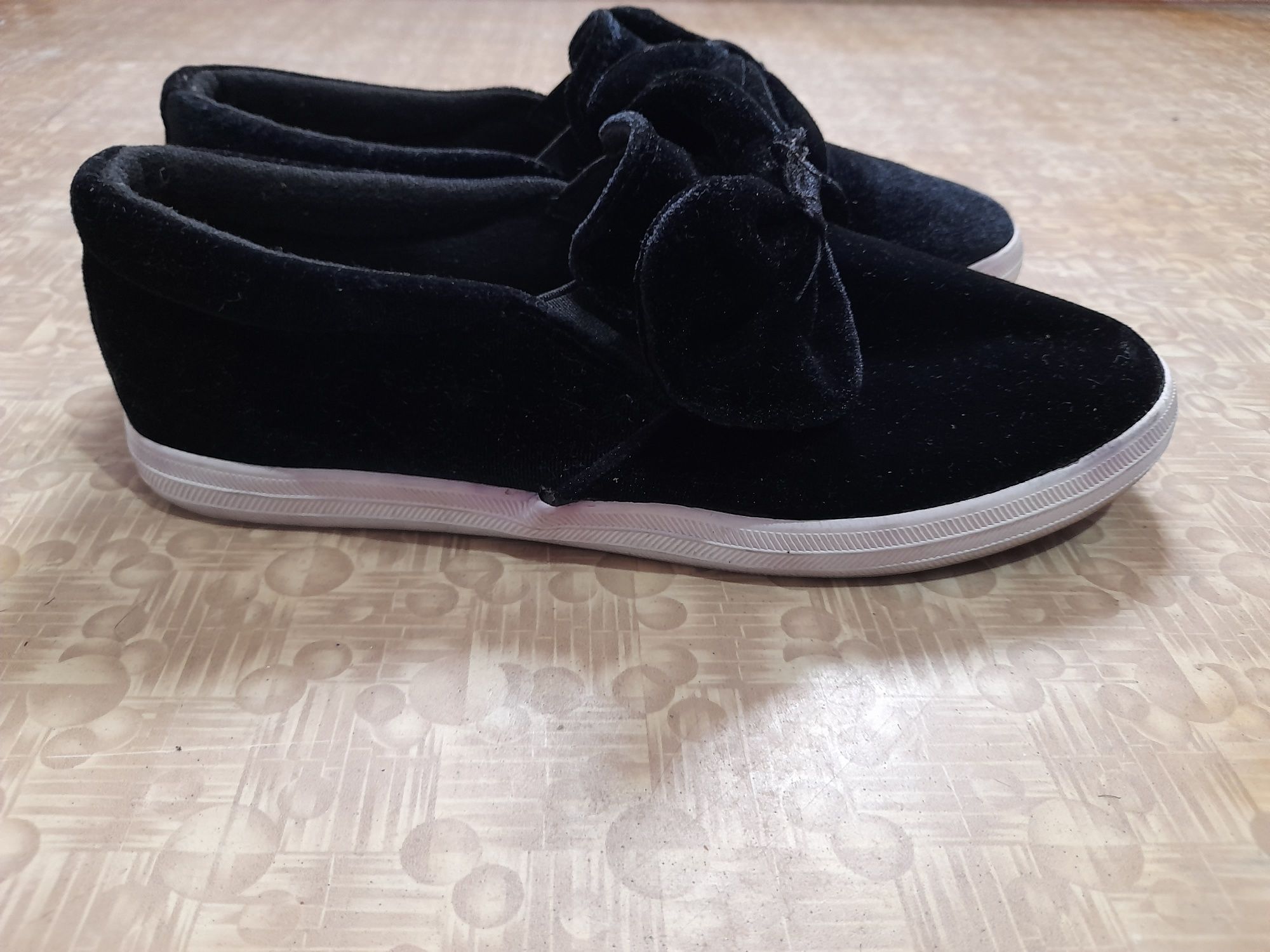 Vand balerini/espadrile catifea neagra mas.38