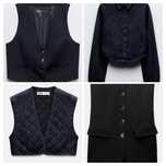 ZARA чисто нови, с етикет елегантно бюстие, дънкови ризи и елеци