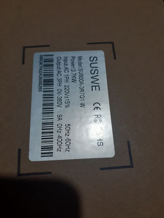 Convertizor frecventa 3,7kw, 220v 380v