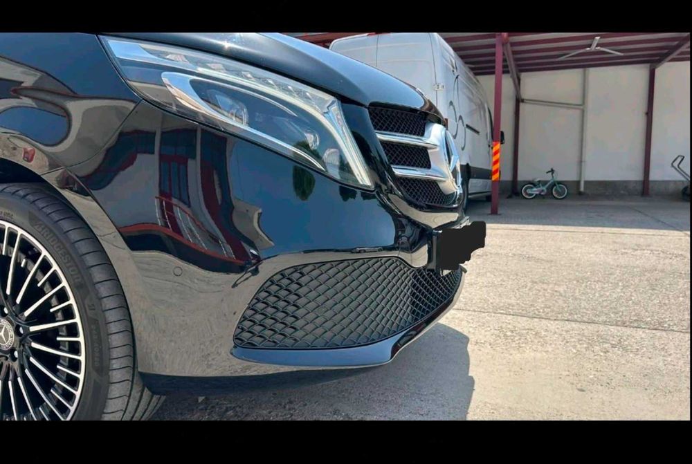 Предна броня Mercedes V-Class W447 фейслифт  – черна