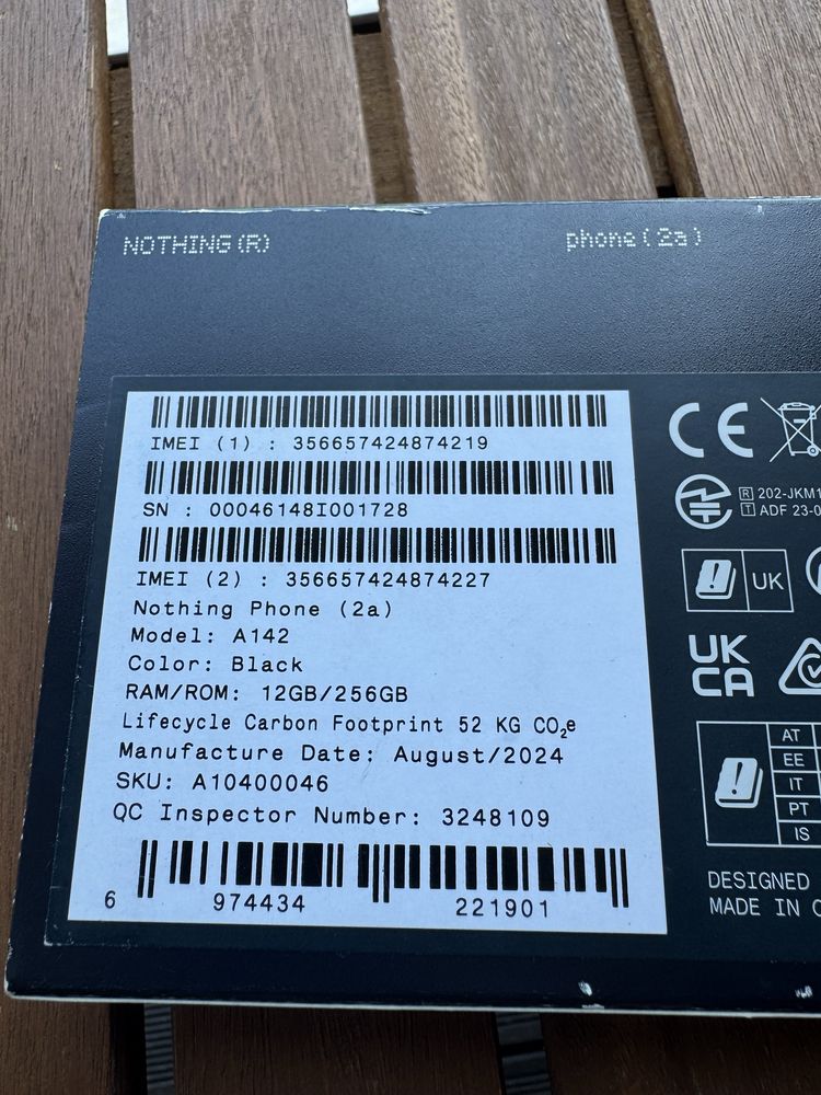 НОВ! Nothing Phone 2a  12 / 256GB Black