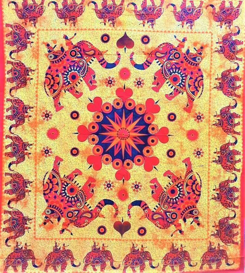 Panza decorativa Mandala, Bumbac 100%, India, 230*210 cm