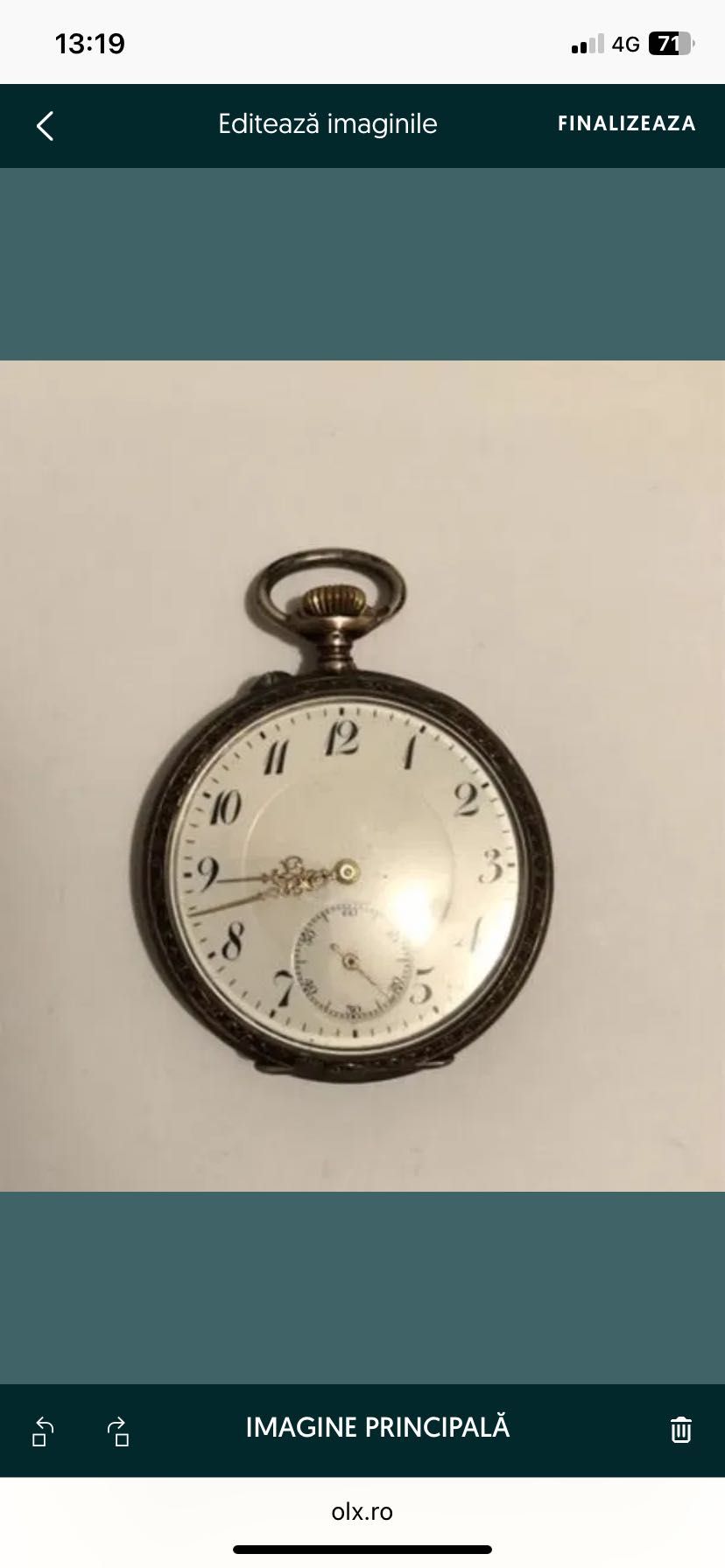 Ceas de buzunar de argint LONGINES,antique