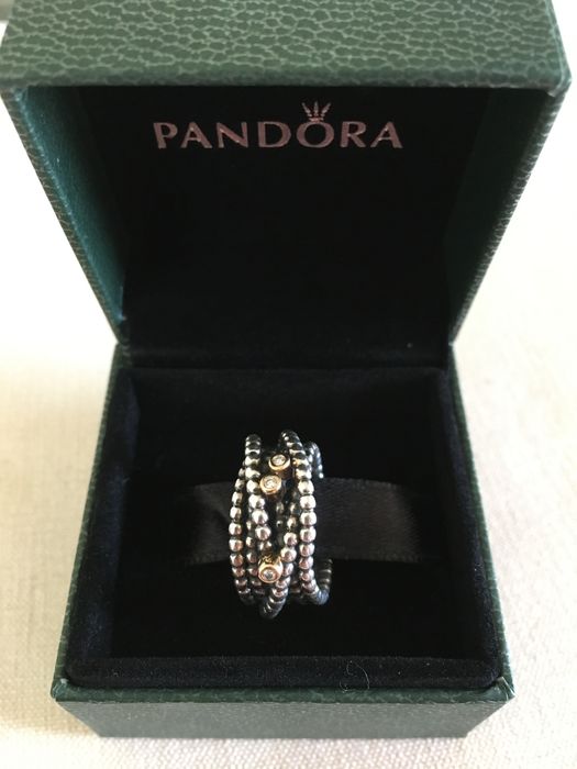 Inel Pandora “Frumusete ademenitoare”, cu trei diamante