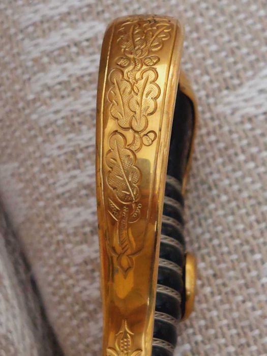 Парадна нем. сабя-Вермахт 1933-34год.позлатена  ръкохватка,като нова