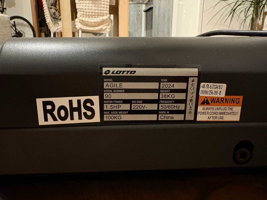 Smart Бягаща пътека Lotto AGILE Bluetooth, 10 км/ч, 1.5 HP, 15% наклон