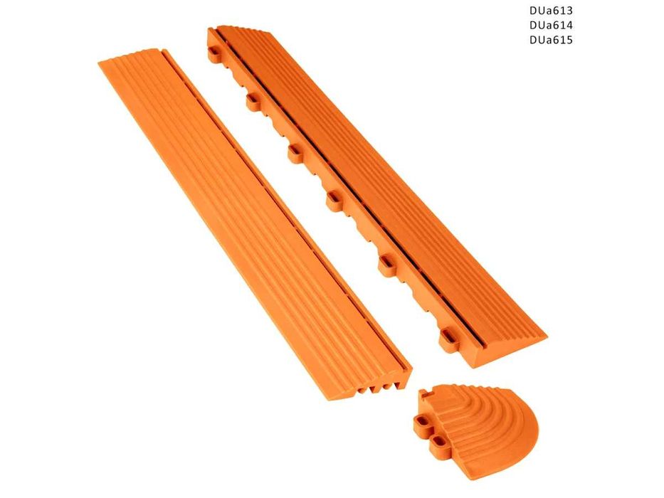 Lateralul colt pardoselii modulare din PVC Rezistent Portocaliu