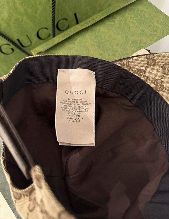 Sapca originala Gucci bej nouă cu factura